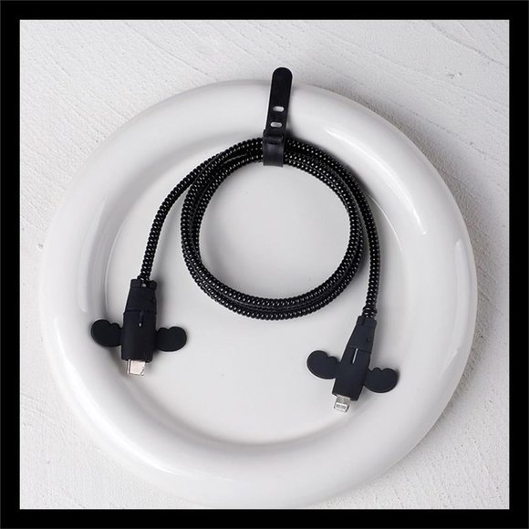 Durable Silicon Angel Wings Data Cable Protective Cover Charging Cable - Picture 14 of 14